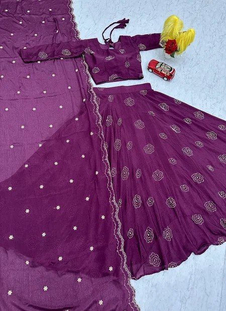 PC 553 Chinon Sequence Work Lehenga With Blouse Dupatta Wholesale Online